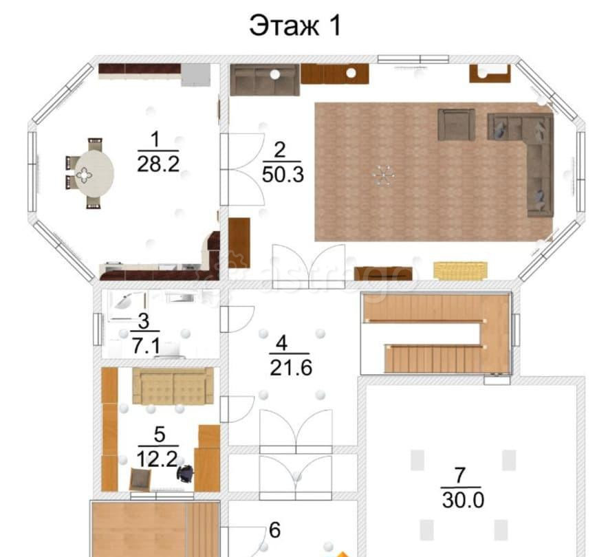 Дом, 512.5 м2, 6.72 сотки, 4 эт. Астрахань - изображение 7