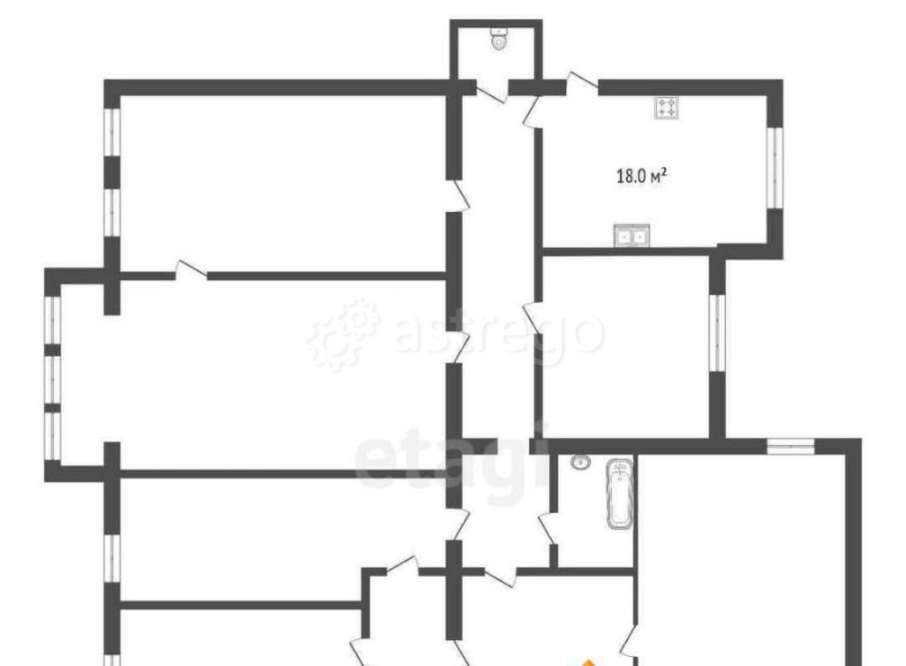 5-комн. квартира, 170.1 м2, 4/7 эт. Санкт-Петербург - изображение 1