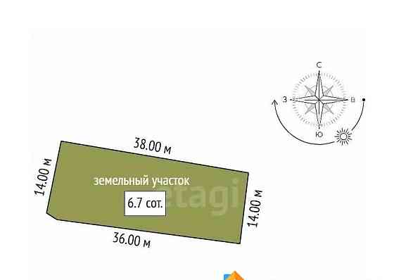 Земельный участок, 6.7 сотки Благовещенск