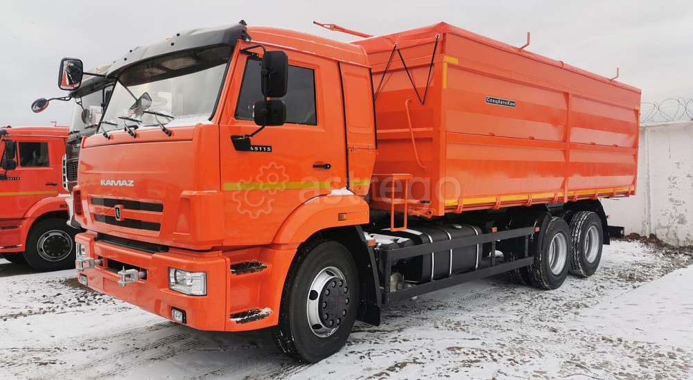 СпецАвтоКам КАМАЗ 68901G бортовой зерновоз 27,6 м3 на шасси 6515-3094-48 Краснодар - изображение 1