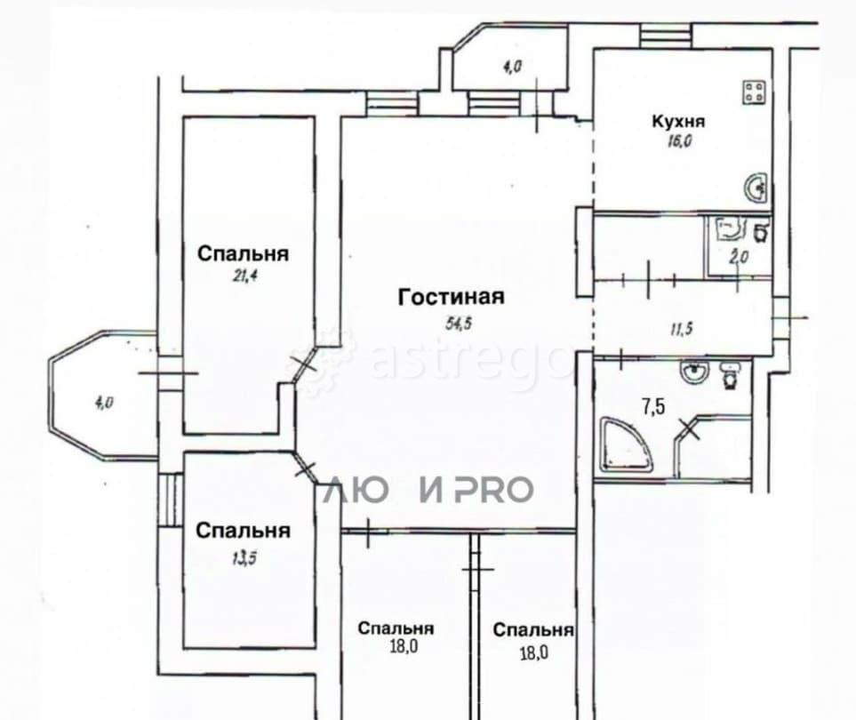 4-комн. квартира, 164.9 м2, 6/6 эт. Уфа - изображение 7