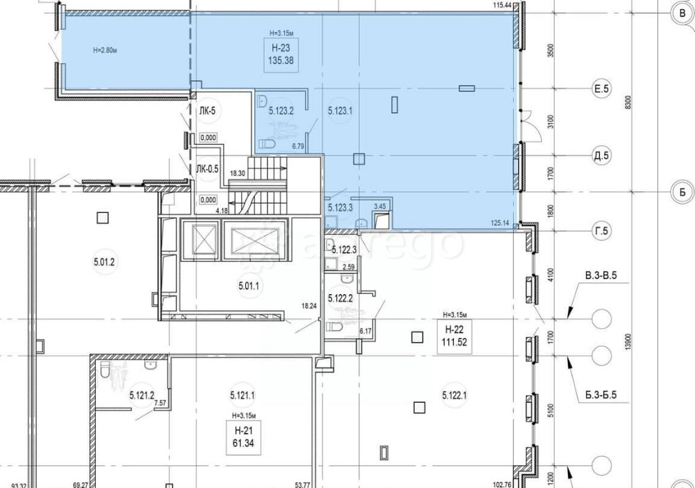 Свободного назначения, 135.38 м2 Санкт-Петербург - изображение 1