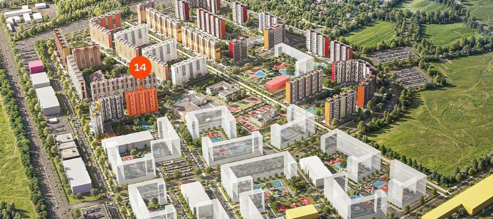 2-комн. квартира, 56.09 м2, 15/17 эт. Домодедово - изображение 2