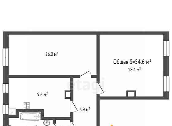 2-комн. квартира, 53.3 м2, 5/9 эт. Белокуриха