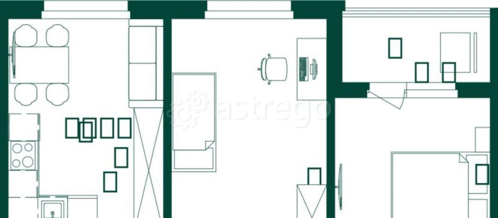 2-комн. квартира, 56.5 м2, 6/8 эт. Майма - изображение 1