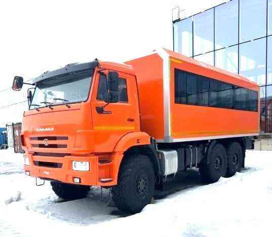 Автобус вахтовый КАМАЗ 43118-48, колесная формула 6х6, грузоподъемность 12.72 т, бак 350+210 л Набережные Челны