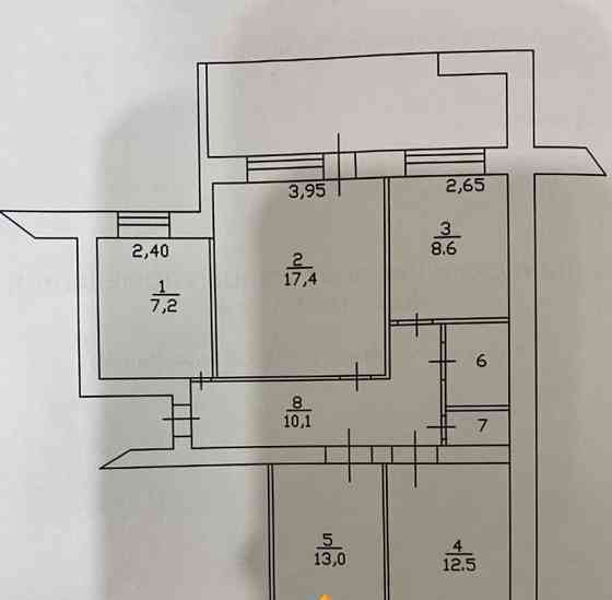 4-комн. квартира, 80 м2, 2/9 эт. Ишимбай