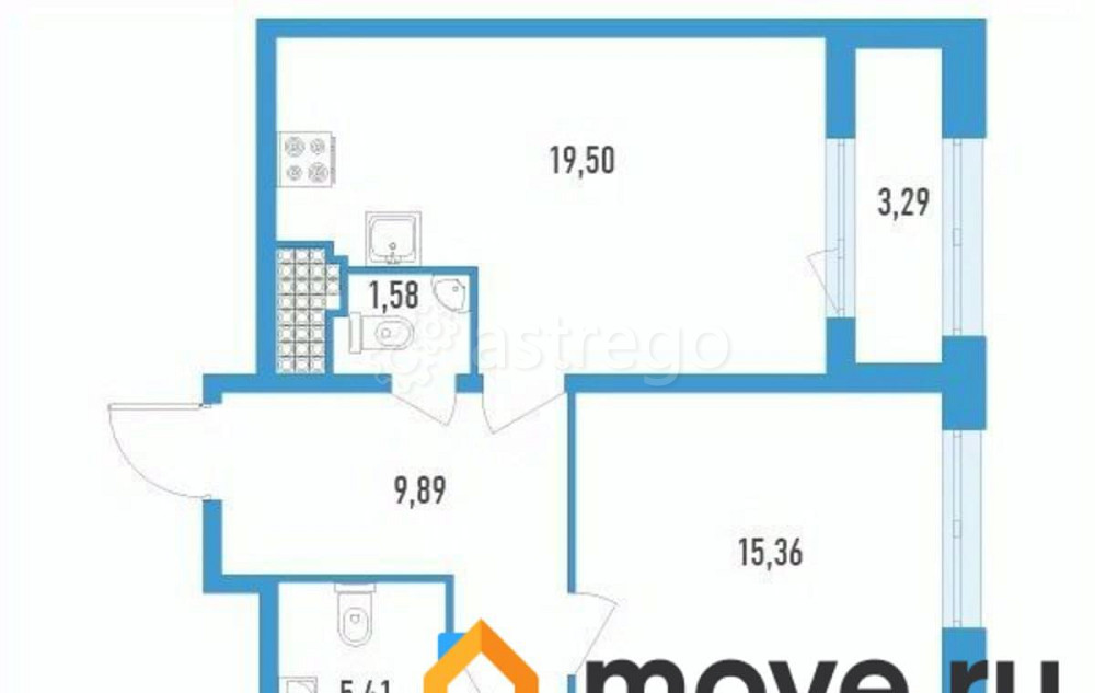 2-комн. квартира, 77.05 м2, 16/23 эт. Санкт-Петербург - изображение 1
