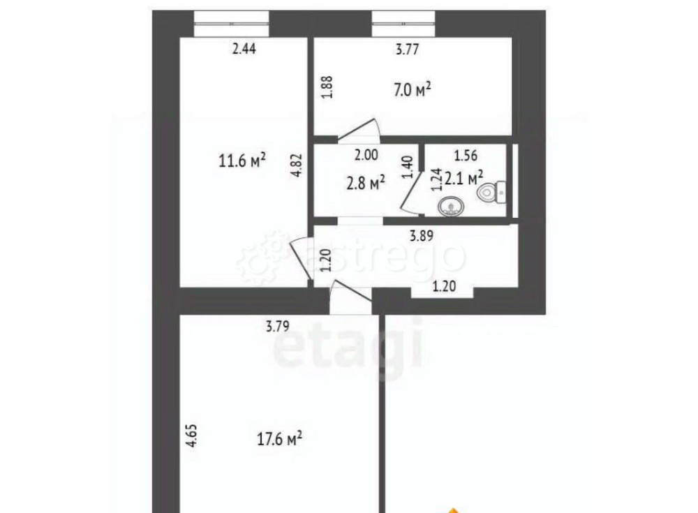 Торговое помещение, 46 м2 Шебекино - изображение 1