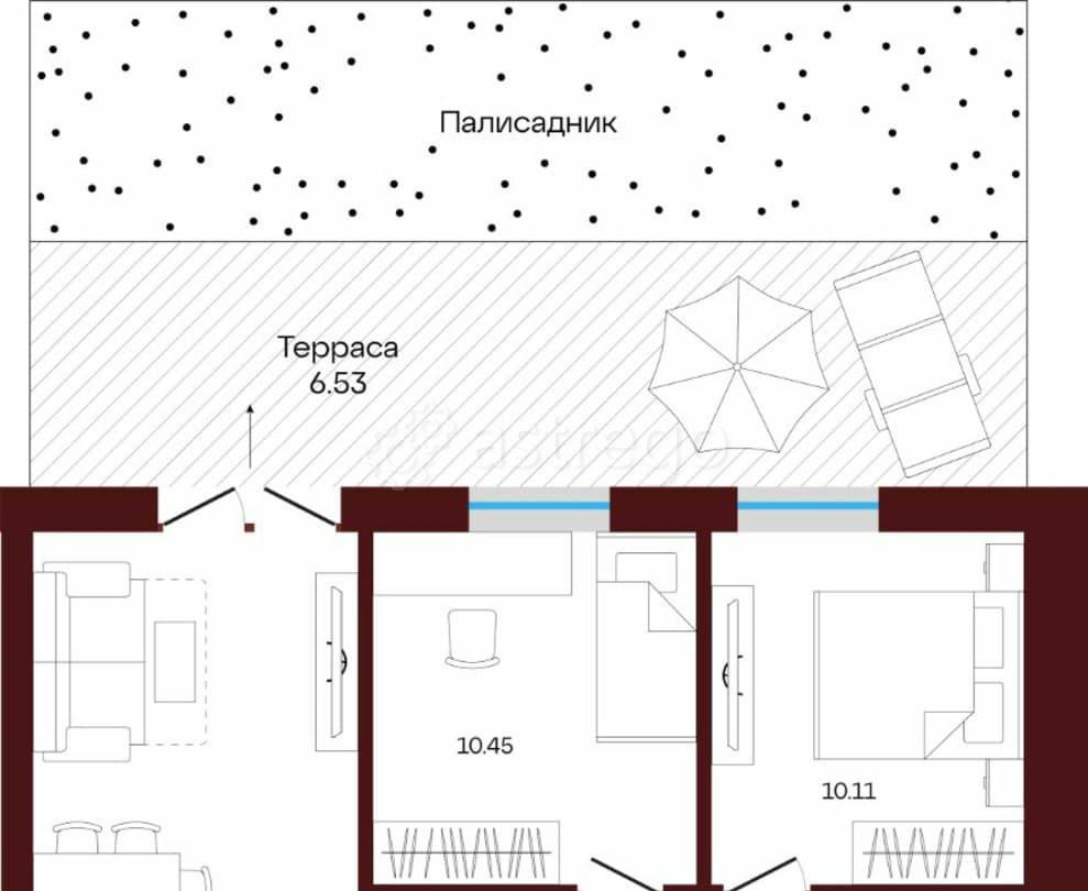 2-комн. квартира, 57.37 м2, 1/3 эт. Иглино - изображение 6