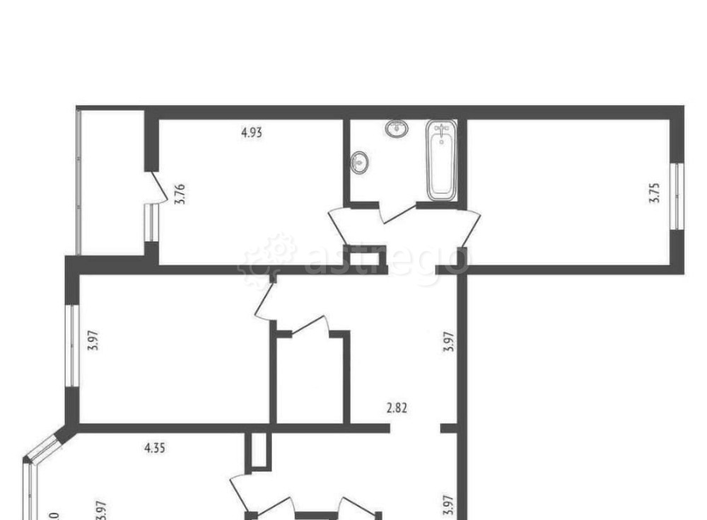 3-комн. квартира, 76.8 м2, 2/18 эт. Видное - изображение 2