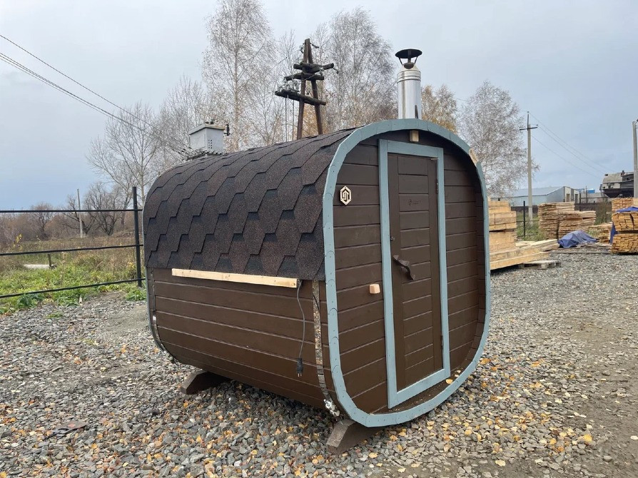 Баня бочка под ключ 2-6 м Барнаул - изображение 5