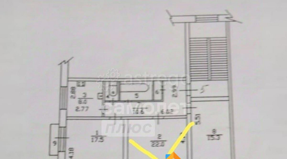 Комната, 22 м2, 2/3 эт. Чехов - изображение 2