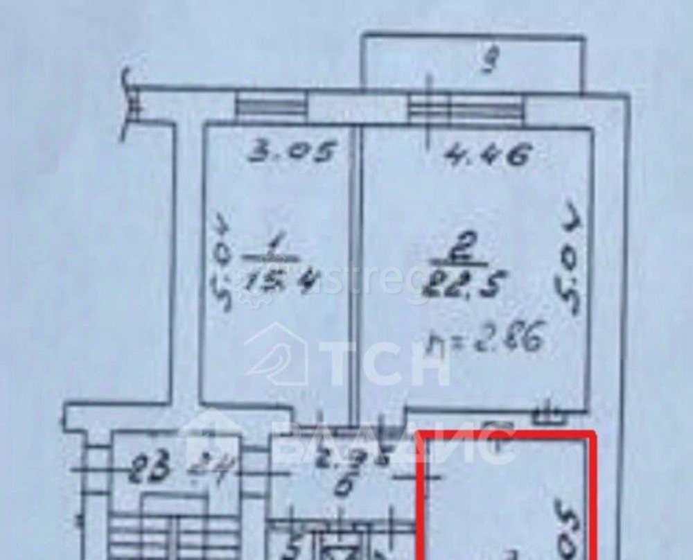 Комната, 15.4 м2, 2/4 эт. Королев - изображение 5