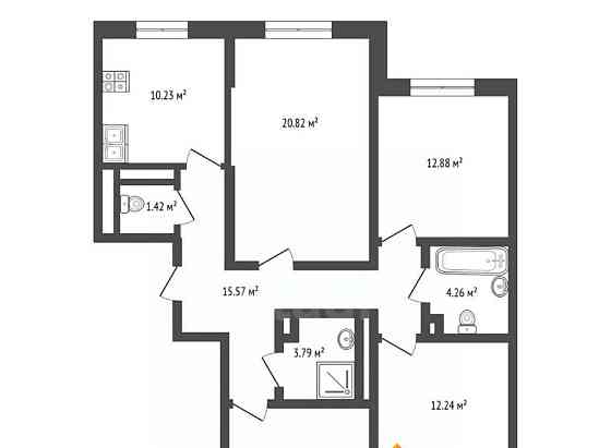 4-комн. квартира, 98.16 м2, 11/14 эт. Москва