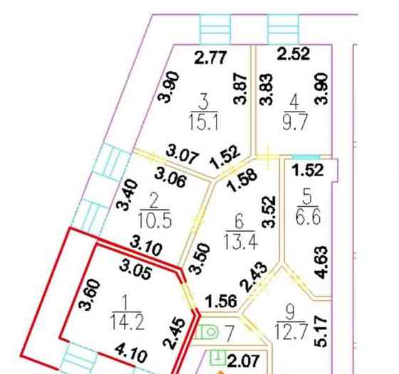 Комната, 14.2 м2, 4/8 эт. Москва