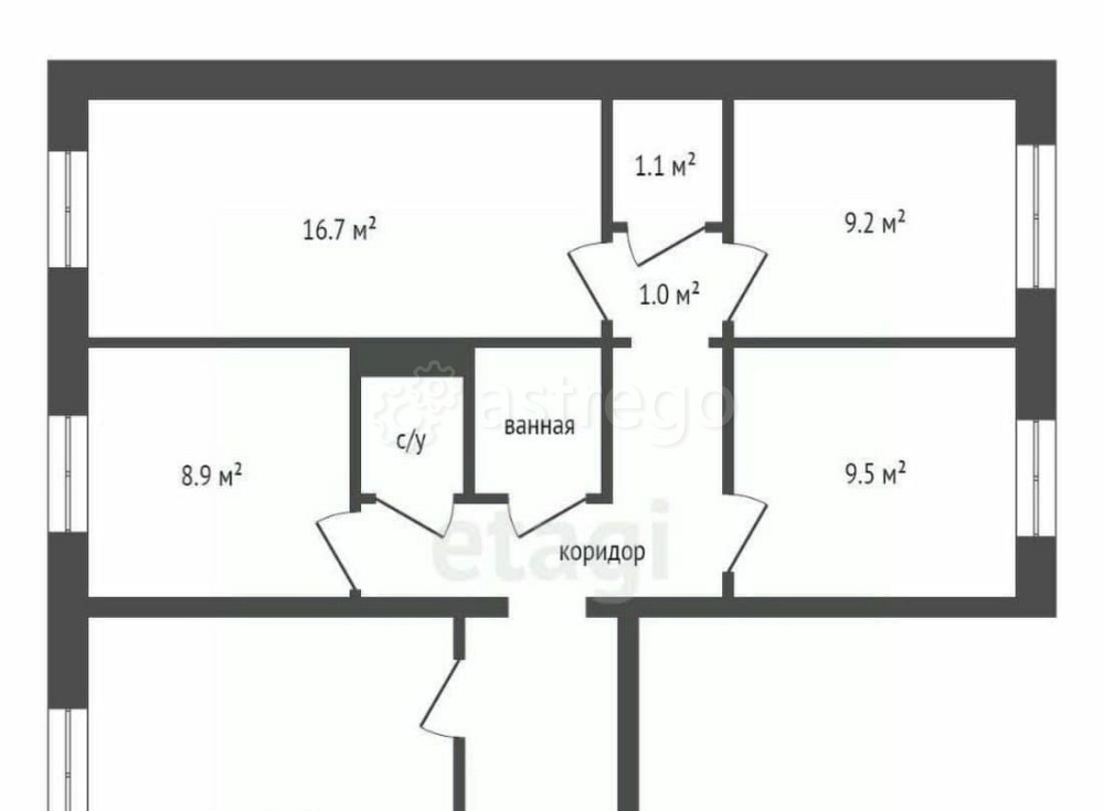 4-комн. квартира, 83 м2, 6/10 эт. Красноярск - изображение 1