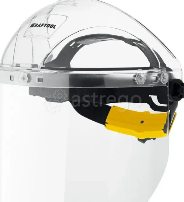 Защитный лицевой щиток KRAFTOOL SPECTRA, удлинённый экран 220х385 мм, поликарбонат 2 мм, храповик Хабаровск - изображение 1