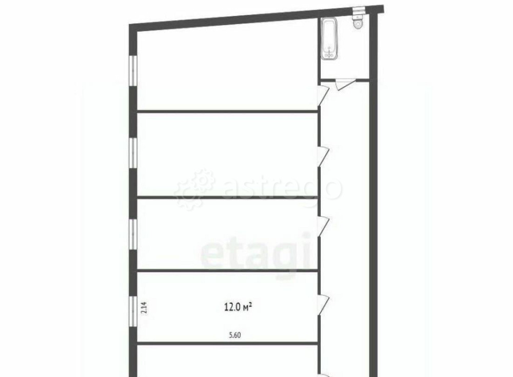 Комната, 12 м2, 6/6 эт. Санкт-Петербург - изображение 7