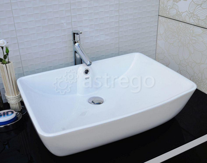 Раковина на столешницу Cerama LUX 9121 (59х42х15,5) Красноярск - изображение 1