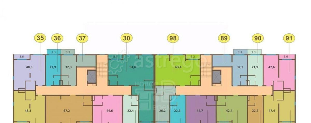 4-комн. квартира, 94 м2, 5/7 эт. Видное - изображение 1