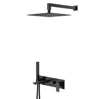 Душевой комплект BOHEME Qubic 474-B Black Matt Новосибирск