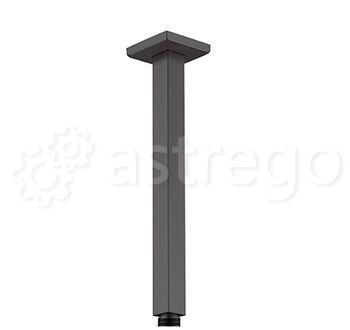 Душевой кронштейн BOHEME Qubic 629-QUBIC-B Black Matt Новосибирск - изображение 1