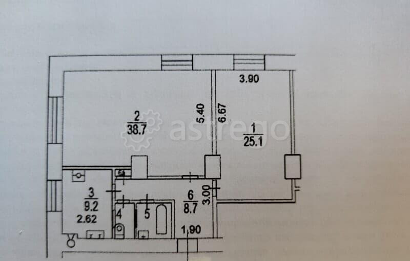 2-комн. квартира, 87.6 м2, 6/9 эт. Москва - изображение 1
