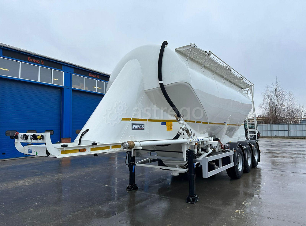 Полуприцеп-цистерна для сыпучих грузов (цемент, мука, комбикорм) ISO PAKCS SSL 31 м3, 3 оси BPW без  Краснодар - изображение 1