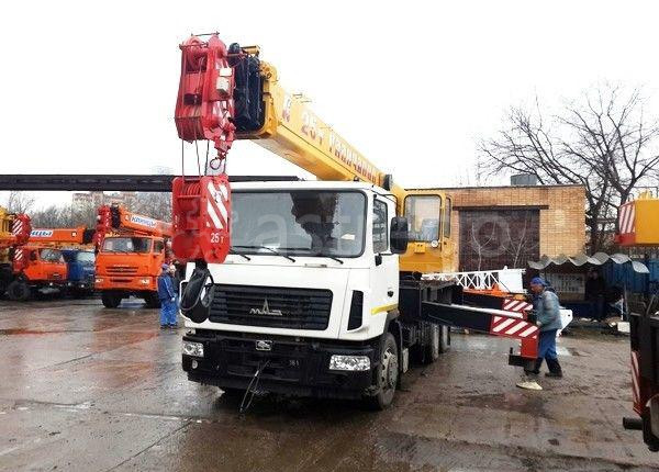 Автокран 25 т Галичанин МАЗ 28 м стрела ГУСЕК 9м Самара - изображение 1