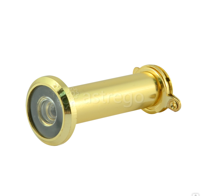 Глазок дверной НОРА-М №7/14/180/50-75 со шторкой (золото) Нижний Новгород - изображение 1