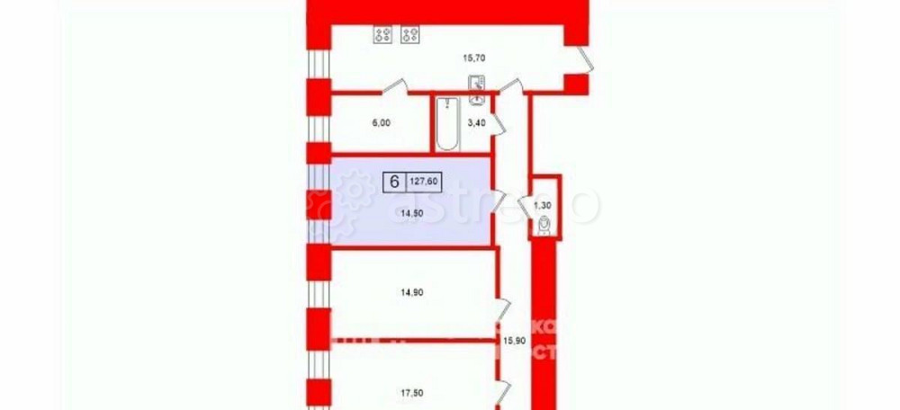 Комната, 14.5 м2, 5/6 эт. Санкт-Петербург - изображение 7