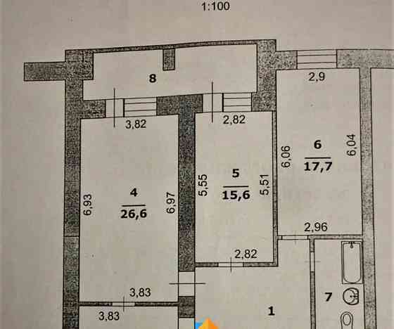3-комн. квартира, 110.4 м2, 3/5 эт. Белгород