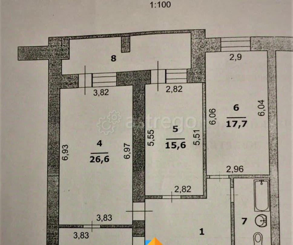 3-комн. квартира, 110.4 м2, 3/5 эт. Белгород - изображение 4