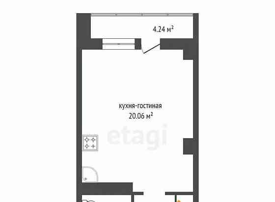 Студия, 30.9 м2, 7/25 эт. Красноярск