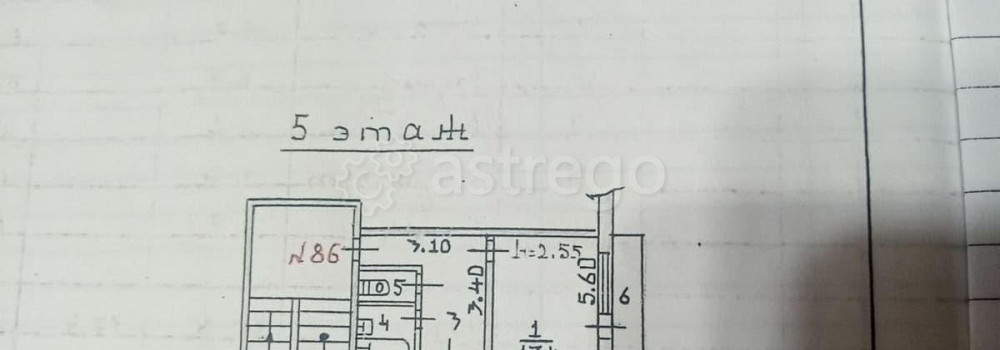 1-комн. квартира, 35.3 м2, 5/5 эт. Лесосибирск - изображение 5