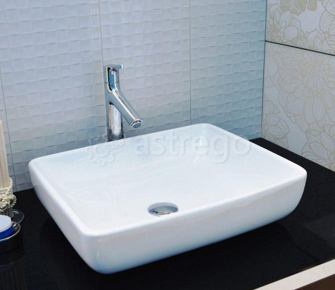 Раковина на столешницу Cerama LUX 9132 (48,5х38,5х12,5) Красноярск - изображение 1