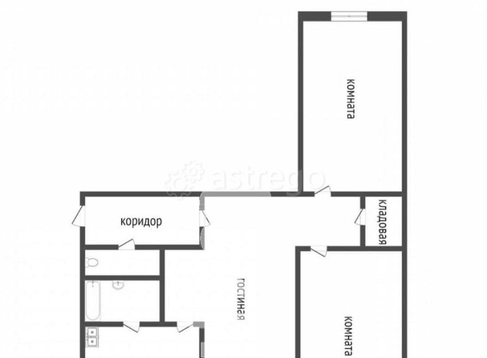 3-комн. квартира, 57 м2, 3/5 эт. Яровое - изображение 2