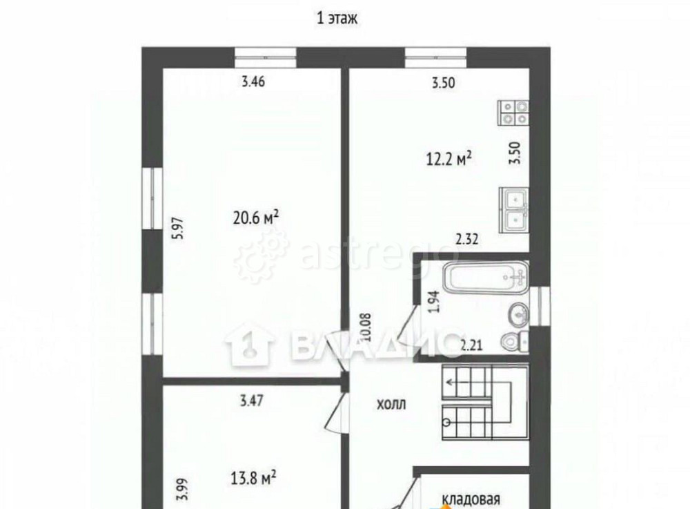 Дом, 138.6 м2, 4.07 сотки, 2 эт. Москва - изображение 2