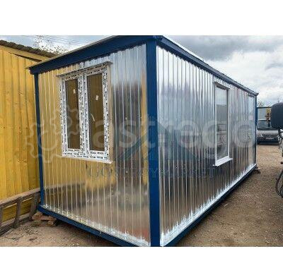 Бытовка металлическая БК-02 6,0х2,4м с тамбуром утепленная под столовую Москва - изображение 1