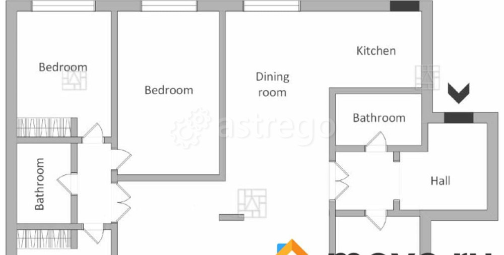 5-комн. квартира, 160 м2, 2/6 эт. Москва - изображение 4