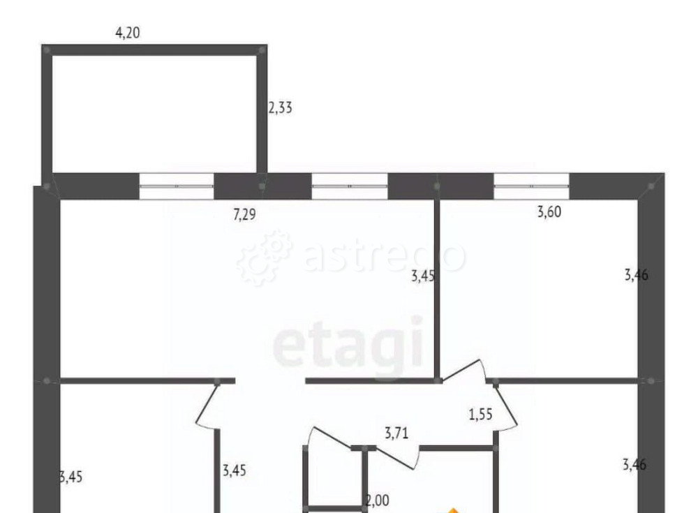 Дом, 86.1 м2, 9.8 сотки, 1 эт. Белогорск - изображение 5
