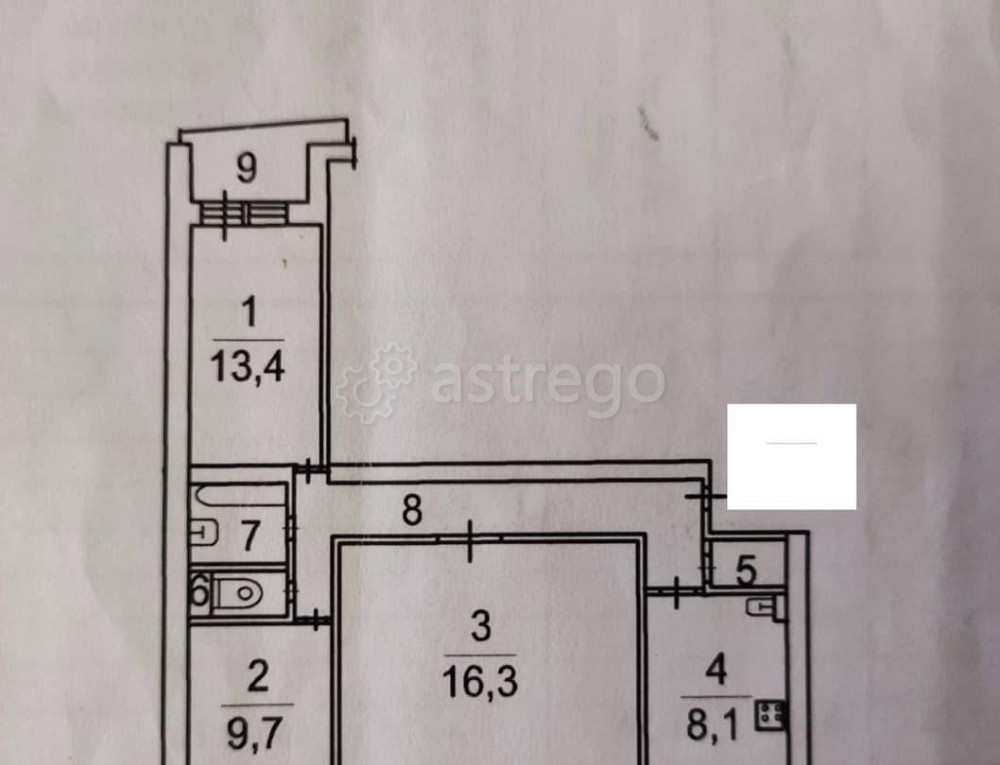 Комната, 16.4 м2, 6/9 эт. Котельники - изображение 2
