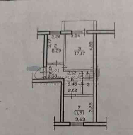 2-комн. квартира, 51 м2, 4/5 эт. Старый Оскол