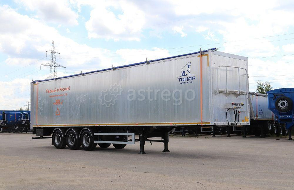 Полуприцеп Тонар SDP3-89 95894 14,1 м сдвижной пол Al кузов V-89 м3 ССУ1150 барабан тормозной щепово Краснодар - изображение 1