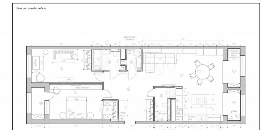 3-комн. квартира, 110.3 м2, 14/20 эт. Санкт-Петербург - изображение 3