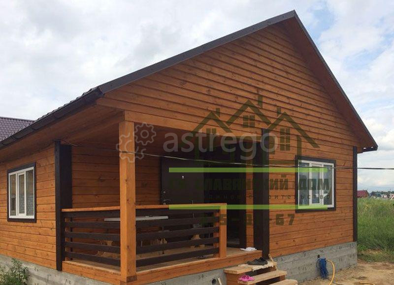 Дом-баня 6х7 м из строганного бруса 150х150 мм на ленточном фундаменте Красноярск - изображение 1