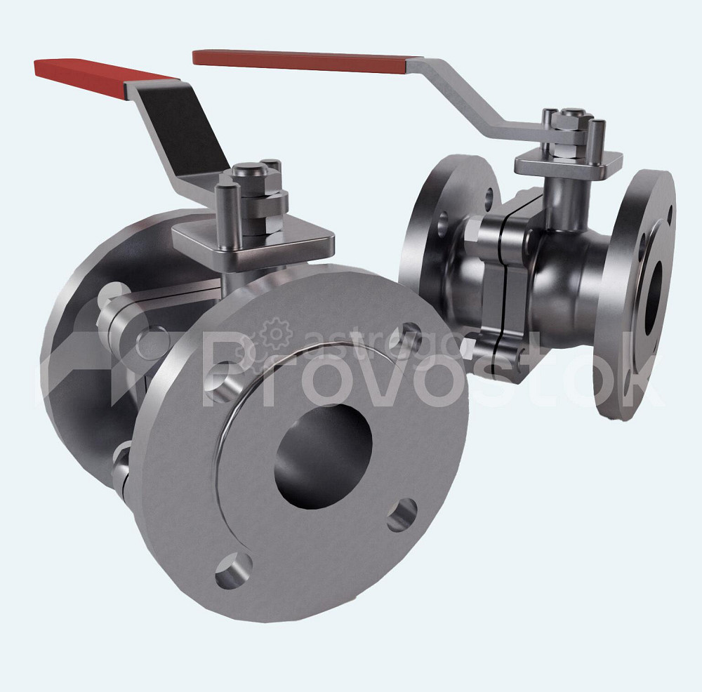 Кран шаровой чугунный Ду40 Ру16 рукоятка фланцевый полнопроходной Тмакс=150 Владивосток - изображение 1