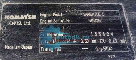 Двигатель Komatsu SAA6D170E, двигатель Комацу SAA6D170E-5 Октябрьский