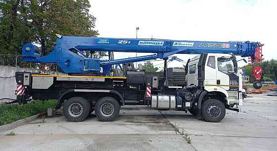 Автокран КС 55713-9К-4В 25 т противовес 1,5 т шасси FAW-3250 колесная формула 6х6 ОВОИД Краснодар